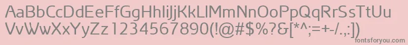 ArianAmuRegular Font – Gray Fonts on Pink Background