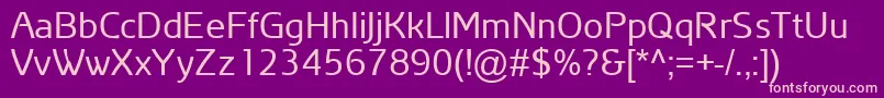ArianAmuRegular Font – Pink Fonts on Purple Background