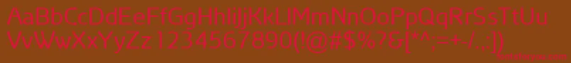 ArianAmuRegular Font – Red Fonts on Brown Background