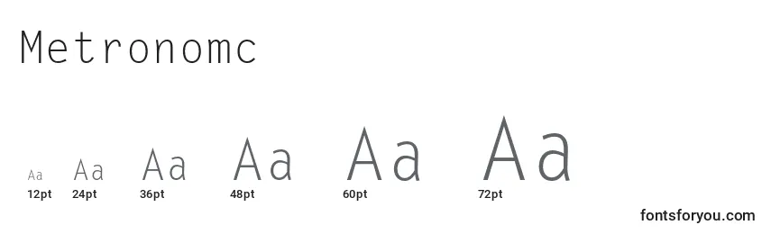 Metronomc Font Sizes