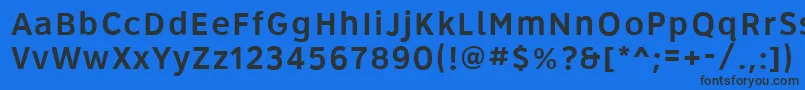 Roadgeek2005Series5wr Font – Black Fonts on Blue Background