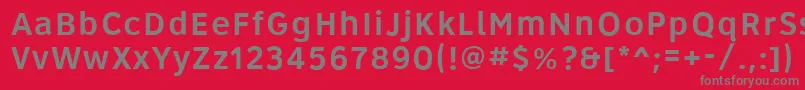 Roadgeek2005Series5wr Font – Gray Fonts on Red Background