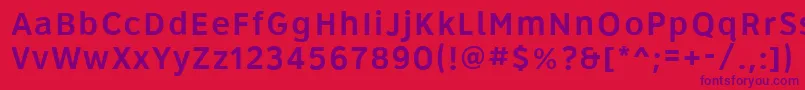 Roadgeek2005Series5wr Font – Purple Fonts on Red Background