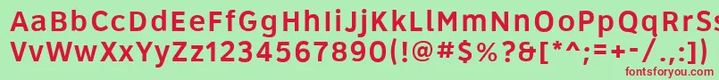 Roadgeek2005Series5wr Font – Red Fonts on Green Background