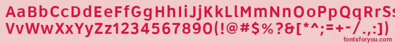 Roadgeek2005Series5wr Font – Red Fonts on Pink Background