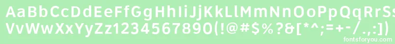 Roadgeek2005Series5wr Font – White Fonts on Green Background