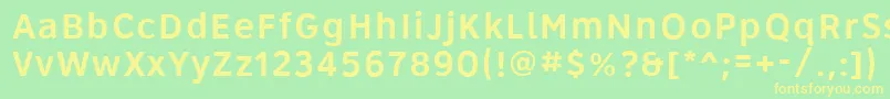 Roadgeek2005Series5wr Font – Yellow Fonts on Green Background