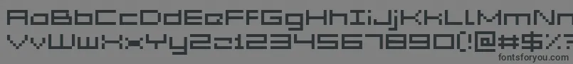GrixelAcme5Wide Font – Black Fonts on Gray Background