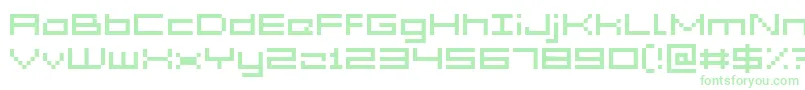 GrixelAcme5Wide-Schriftart – Grüne Schriften auf weißem Hintergrund