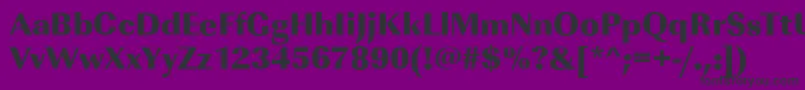 ImperialstdHeavyRegular Font – Black Fonts on Purple Background