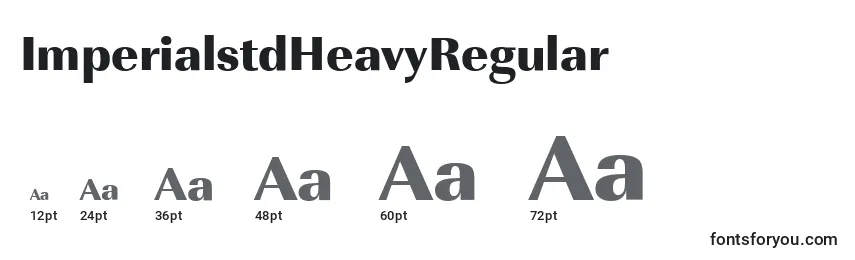 ImperialstdHeavyRegular Font Sizes