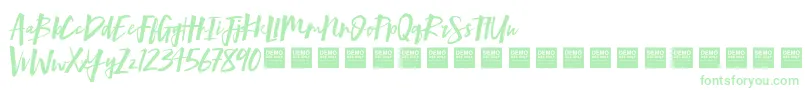 MindRushDemo-Schriftart – Grüne Schriften