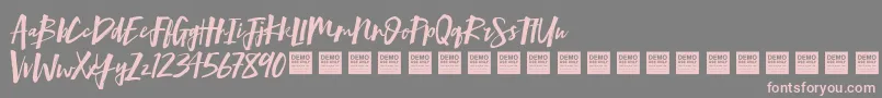 More about MindRushDemo Font MindRushDemo Font – Pink Fonts on Gray Background