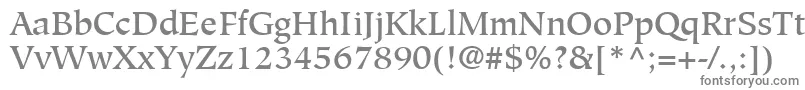 GlossaryMediumSsiMedium Font – Gray Fonts on White Background