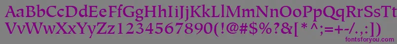 GlossaryMediumSsiMedium Font – Purple Fonts on Gray Background