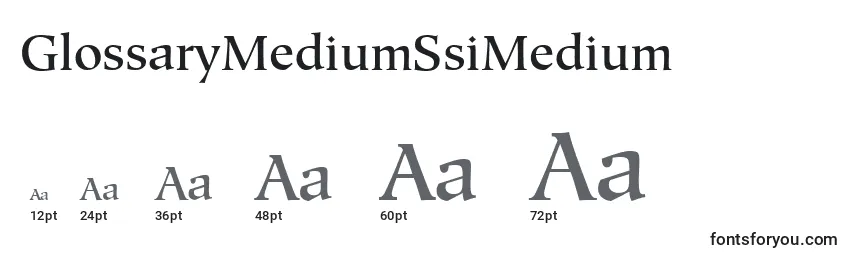Размеры шрифта GlossaryMediumSsiMedium