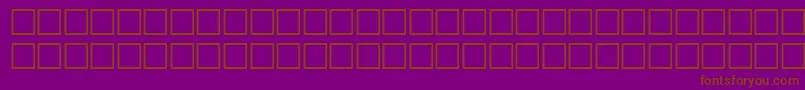 Wpdv09n Font – Brown Fonts on Purple Background