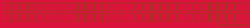 Wpdv09n Font – Brown Fonts on Red Background
