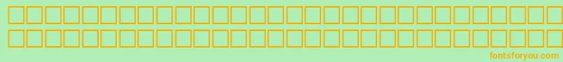 Wpdv09n Font – Orange Fonts on Green Background