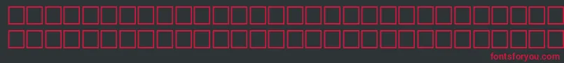 Czcionka Wpdv09n – czerwone czcionki na czarnym tle