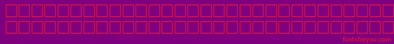 Wpdv09n Font – Red Fonts on Purple Background