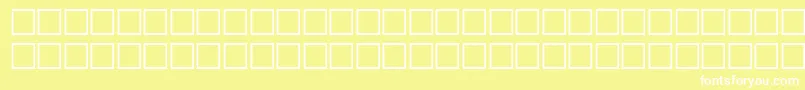 Wpdv09n Font – White Fonts on Yellow Background