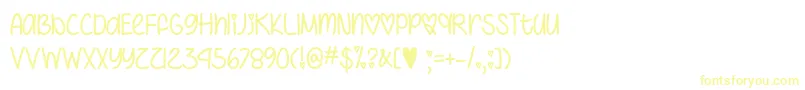 IHeartYouAlwaysTtf Font – Yellow Fonts