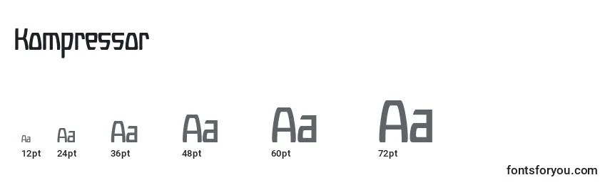 Kompressor Font Sizes