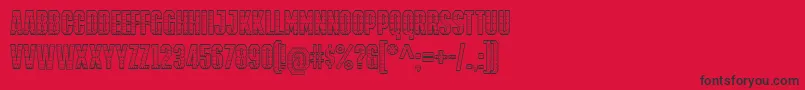 IronManOfWar001aNcv Font – Black Fonts on Red Background