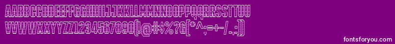 IronManOfWar001aNcv Font – White Fonts on Purple Background