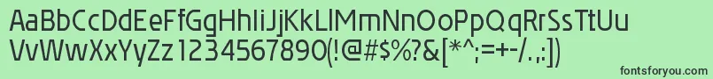 AffluentrgRegular Font – Black Fonts on Green Background