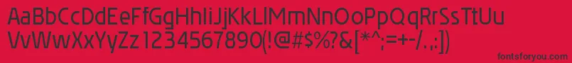 AffluentrgRegular Font – Black Fonts on Red Background