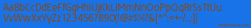 AffluentrgRegular Font – Brown Fonts on Blue Background