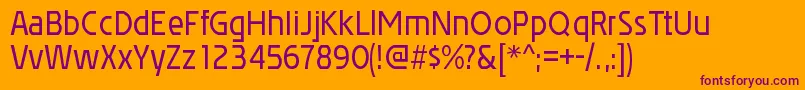 Шрифт AffluentrgRegular – фиолетовые шрифты на оранжевом фоне