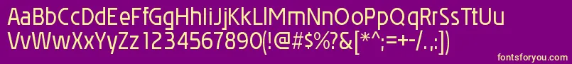 Шрифт AffluentrgRegular – жёлтые шрифты на фиолетовом фоне