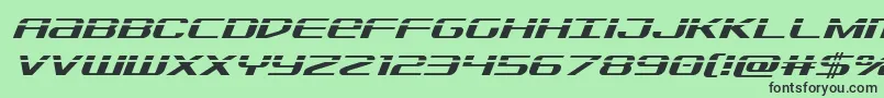 Sdflaserital Font – Black Fonts on Green Background