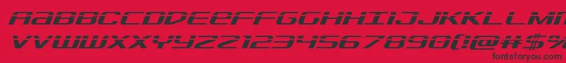 Sdflaserital Font – Black Fonts on Red Background