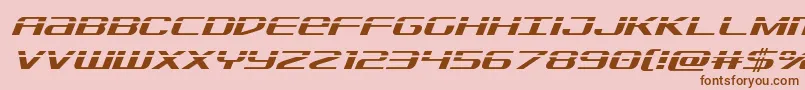 Sdflaserital Font – Brown Fonts on Pink Background