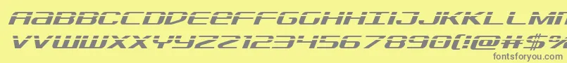 Sdflaserital Font – Gray Fonts on Yellow Background