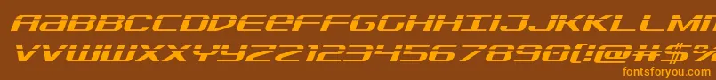 Sdflaserital Font – Orange Fonts on Brown Background