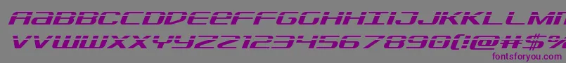 Sdflaserital Font – Purple Fonts on Gray Background