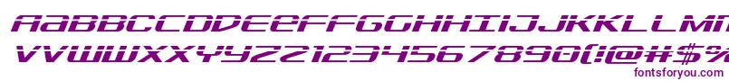 Sdflaserital Font – Purple Fonts on White Background