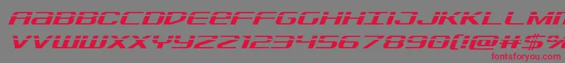 Sdflaserital Font – Red Fonts on Gray Background