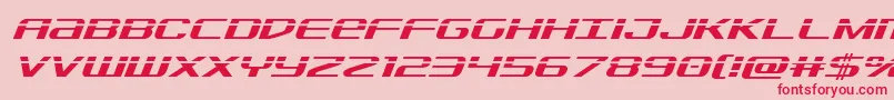 Sdflaserital Font – Red Fonts on Pink Background