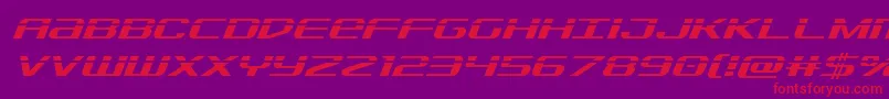 Sdflaserital Font – Red Fonts on Purple Background