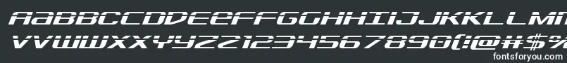 Sdflaserital Font – White Fonts on Black Background