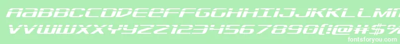 Sdflaserital Font – White Fonts on Green Background