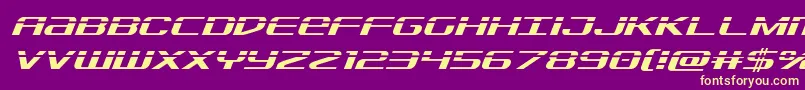 Sdflaserital-fontti – keltaiset fontit violetilla taustalla