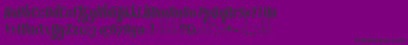 Gladifilthefte-Schriftart – Schwarze Schriften auf violettem Hintergrund