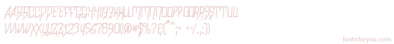 Razalgur-Schriftart – Rosa Schriften auf weißem Hintergrund